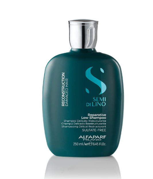 ALFAPARF MILANO SEMI DI LINO Reparative Low Shampoo Reconstruction Damaged Hair 250 ml