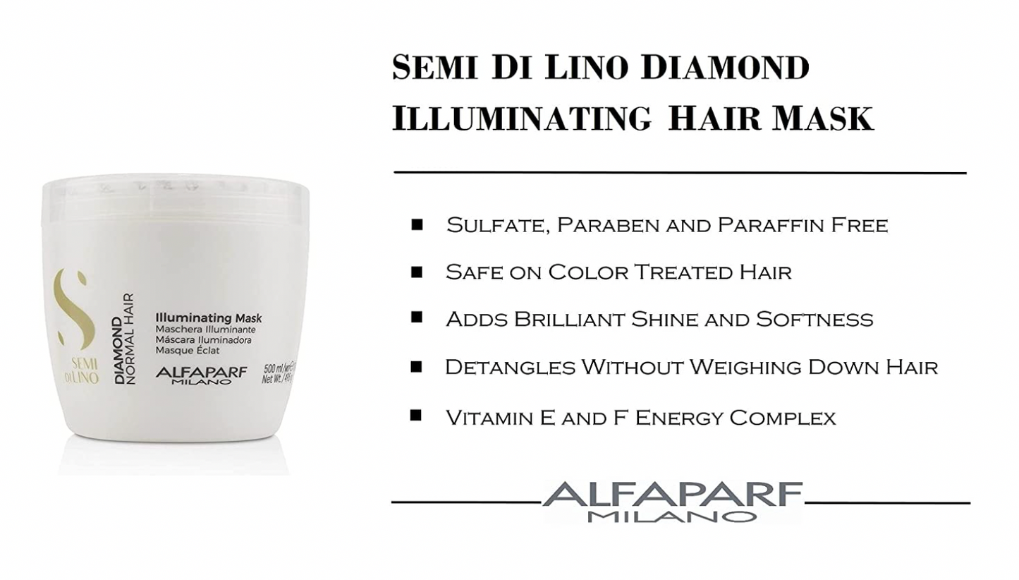 ALFAPARF MILANO SEMI DI LINO Illuminating Mask Diamond Normal Hair 500ml